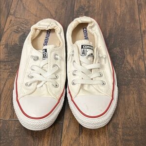 Converse Chuck Taylor All Star Off White Stretch back Slip on Sneakers size 8